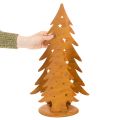Vianočný lampión na stromček, kovová dekorácia v rustikálnom prevedení, V46cm Š25,5cm | Floristik24.sk