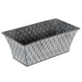 Floristik24 Zinková miska s diamantovým vzorom 22 cm × 12 cm