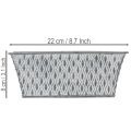 Zinková miska s diamantovým vzorom 22 cm × 12 cm | Floristik24.sk