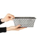 Zinková miska s diamantovým vzorom 22 cm × 12 cm | Floristik24.sk